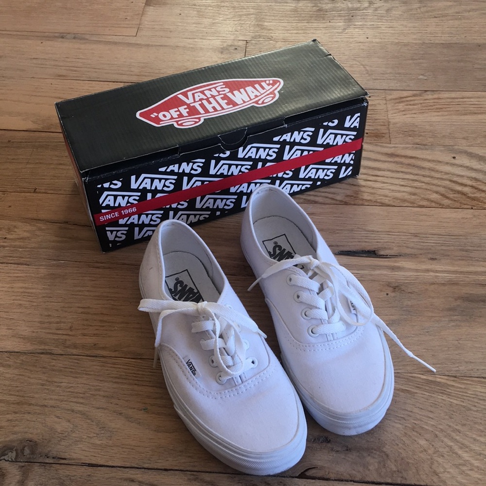 All white vans size 6.5